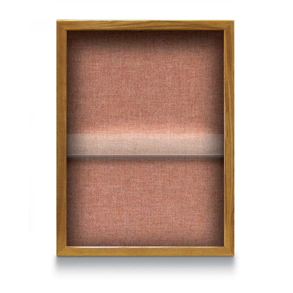 Indoor Enclosed Combo Board, 48"x36", Black Frame/Blue & Surf